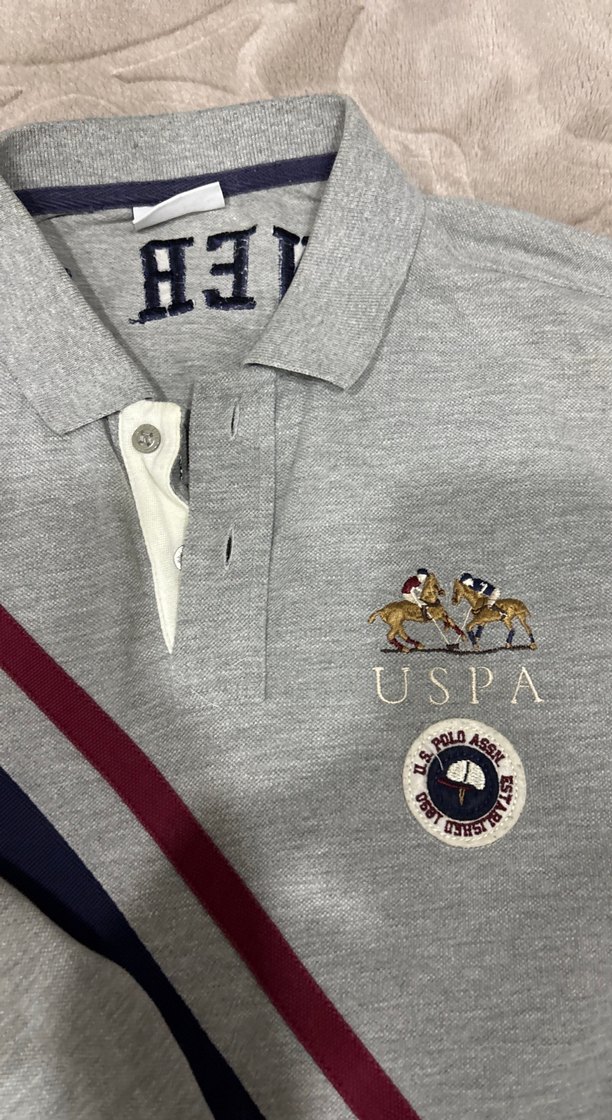 Gri Erkek Polo Tişört Uzun Kollu - Görsel 2