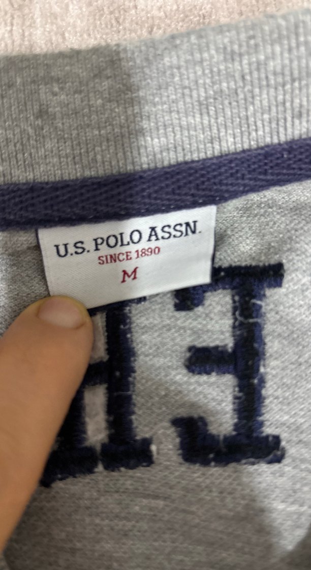 Gri Erkek Polo Tişört Uzun Kollu - Görsel 3