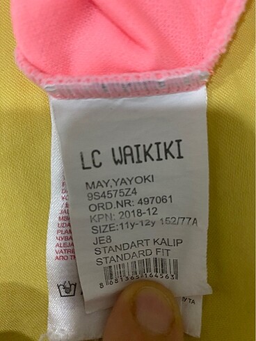 11-12 Yaş Beden Lcw mayo