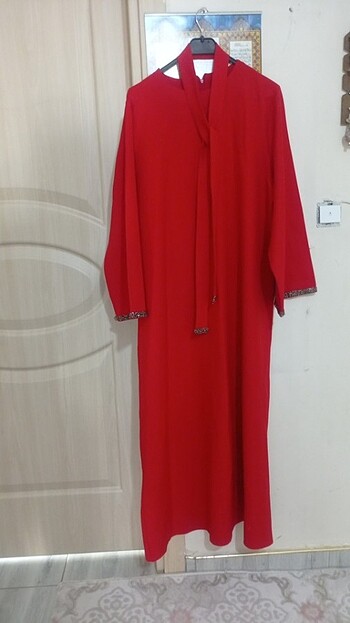 diğer Beden kırmızı Renk Elbise 