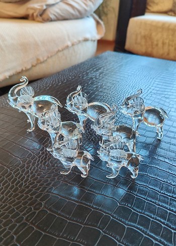 Şeffaf Cam Hayvan Figürleri Seti - Görsel 4