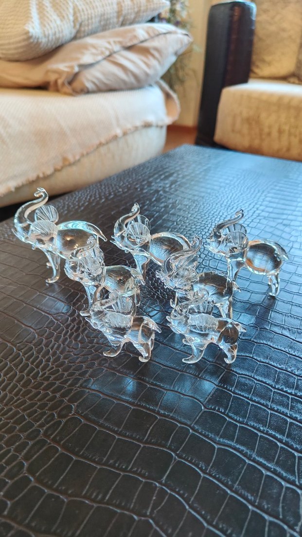 Şeffaf Cam Hayvan Figürleri Seti - Görsel 4