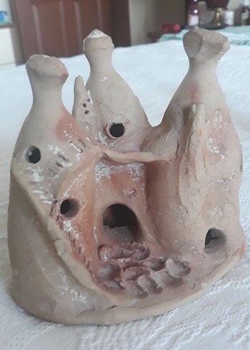 Bej Pastel Renkli Seramik Biblo - Görsel 2