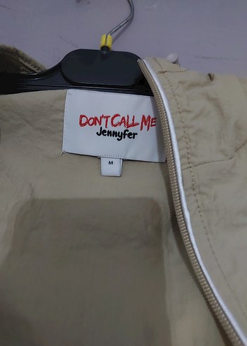 Paraşüt Kumaş Bej Kısa Fermuarlı Kadın Ceket ve Pantolon - Görsel 6