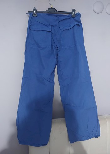 Mavi Kadın Bol Kesim Paraşüt Kumaş Pantolon - Görsel 2