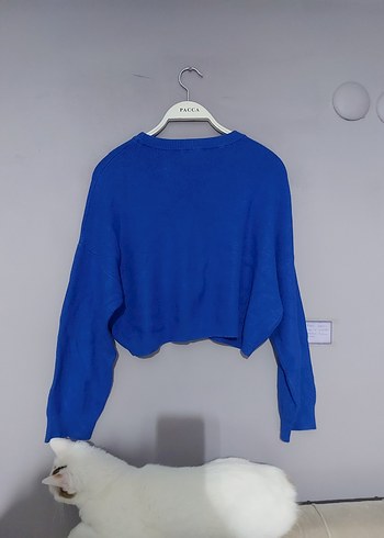 Mavi Kadın Örgü Triko Kazak - Görsel 3