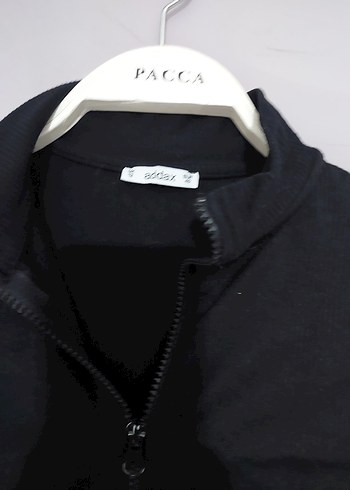 Addax Marka Dar Kesim Siyah Mini Fermuarlı Kadın Üst - Görsel 2