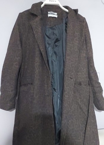 Kahverengi Uzun Kadın Kaban - Görsel 2