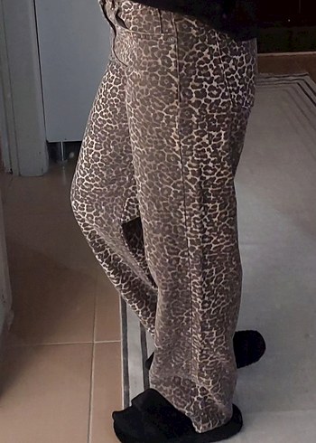 Pull&Bear Leopar Pantolon - Görsel 5