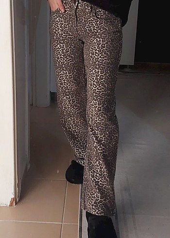 Pull&Bear Leopar Pantolon - Görsel 6