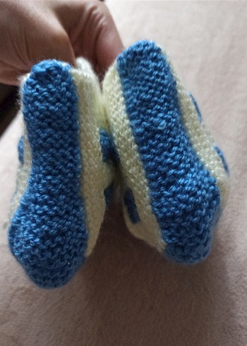 Örgü Triko Ev Botu Patik - Görsel 2