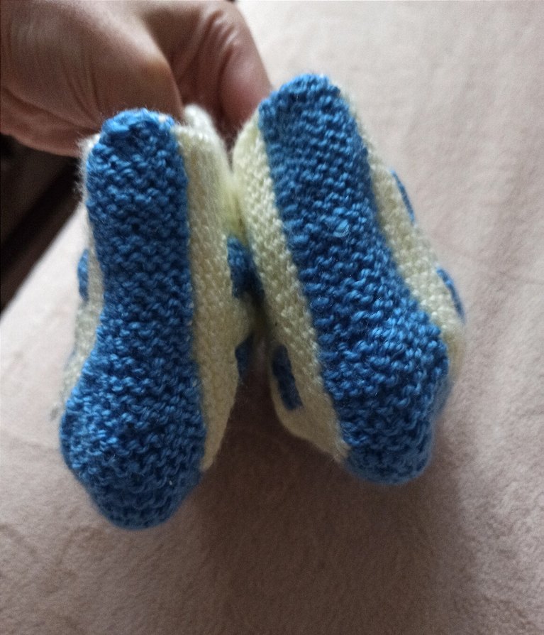 Örgü Triko Ev Botu Patik - Görsel 2