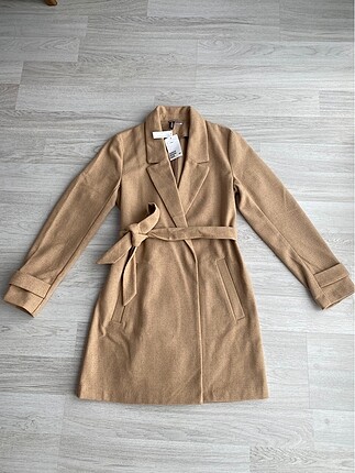 H&M H&M camel etiketli kaban