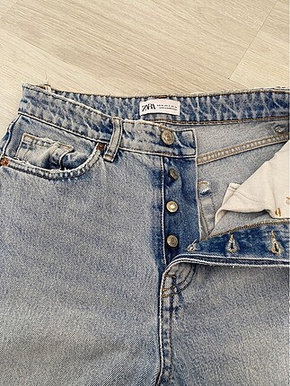 xs Beden Zara düğmeli jean