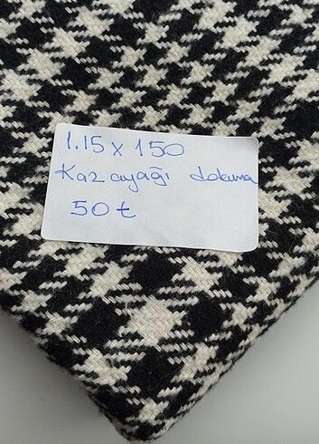diğer Beden Kazayağı desenli dokuma kumaş