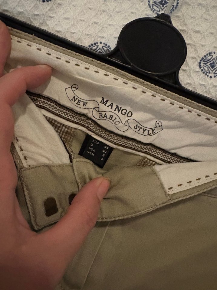 Mango 34 beden Bej Kısa Etek - Görsel 4