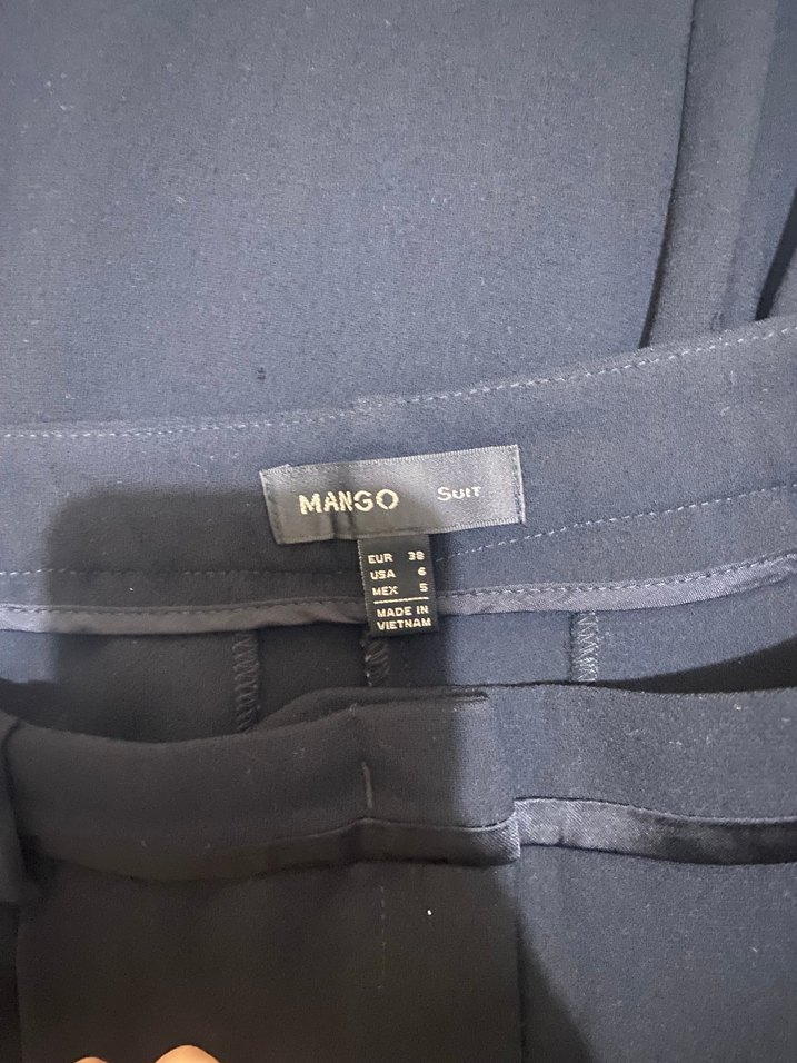 Kadın Siyah Kemerli Kumaş Pantolon - Görsel 5