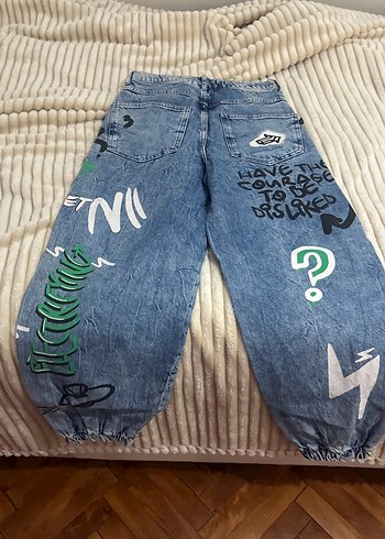 Süper tarz Bershka Kot Pantolon - Görsel 3