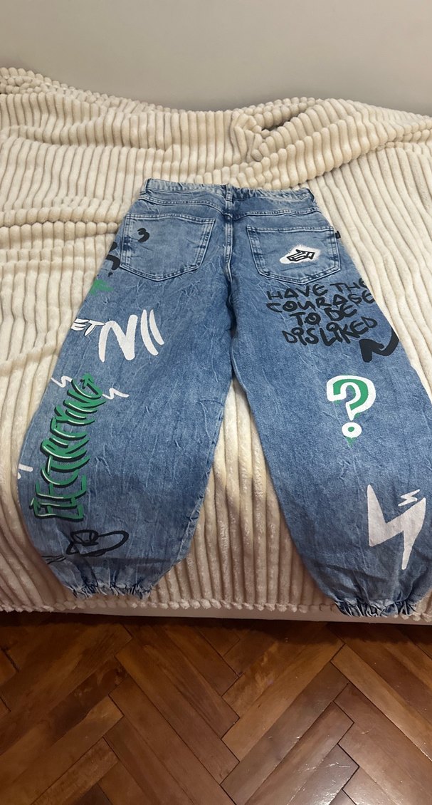 Süper tarz Bershka Kot Pantolon - Görsel 3