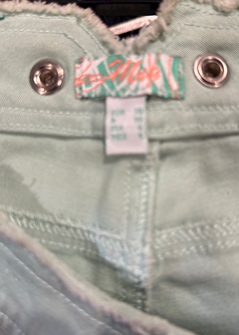 Beli Kemerli Yeşil Midi Denim Kadın Pantolon - Görsel 3