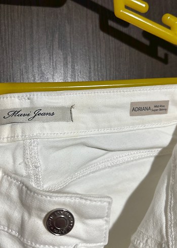 Kadın Beyaz Regular Fit Mavi Jeans Adriana model Kot Pantolon - Görsel 2