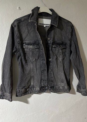 Armani Koyu Gri Yikamali Denim Ceket