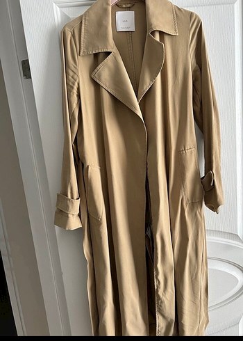 Bej Kemerli mango Trençkot - Görsel 6