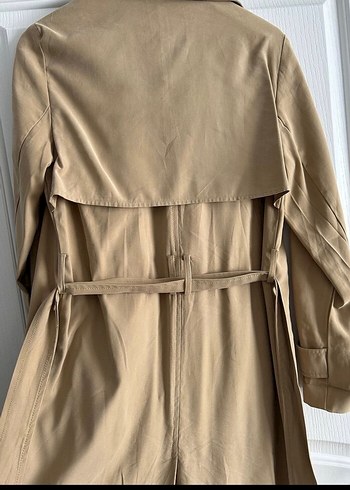 Bej Kemerli mango Trençkot - Görsel 4