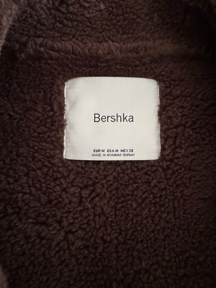 Kahverengi Kürklü Deri Biker Ceket - Görsel 4