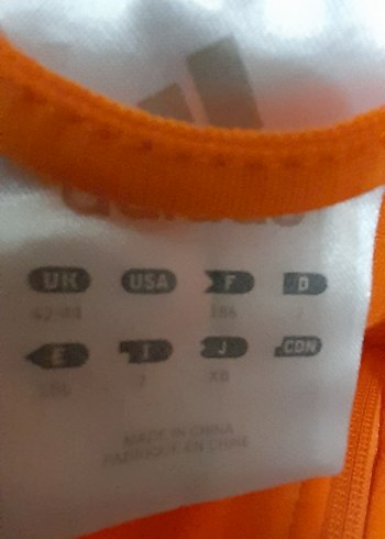 Turuncu Fermuarlı Adidas erkek Eşofman Takımı - Görsel 3