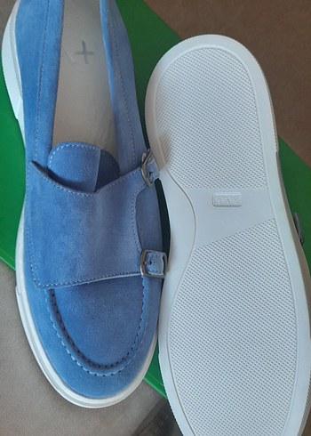Mavi Süet orjinal erkek ayakkabı - Görsel 6