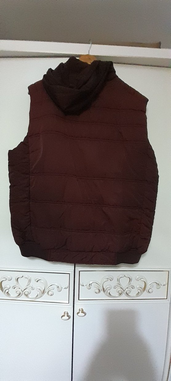 LCW Bordo Kapitone 3XL Düğmeli  Yelek - Görsel 2