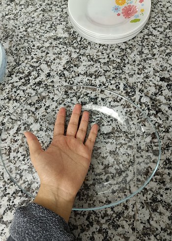 Şeffat tabak seti +servis tabağı - Görsel 6