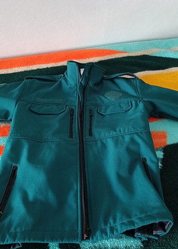 Erkek Turkuaz Fermuarlı Ceket - Görsel 3