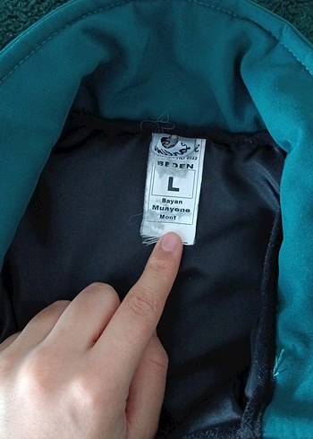 Erkek Turkuaz Fermuarlı Ceket - Görsel 4