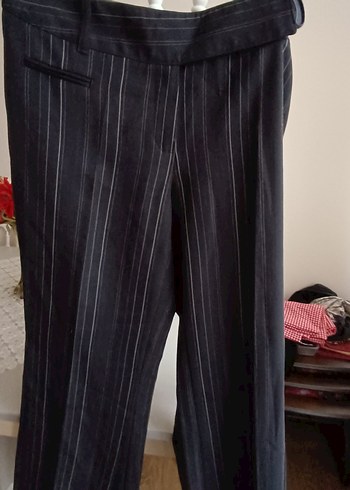 Siyah Pilili Kadın Kumaş Pantolon mark spenser marka - Görsel 4