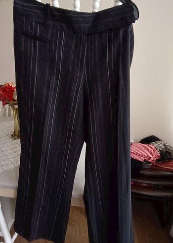 Siyah Pilili Kadın Kumaş Pantolon mark spenser marka - Görsel 3