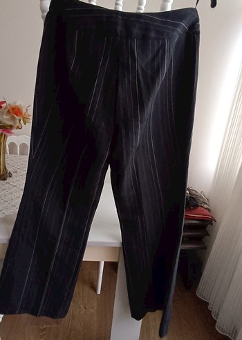 Siyah Pilili Kadın Kumaş Pantolon mark spenser marka - Görsel 2