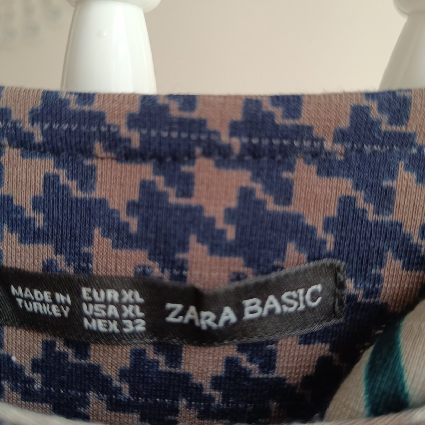 Desenli Uzun Kollu Bohem Kadın Tunik - Görsel 4