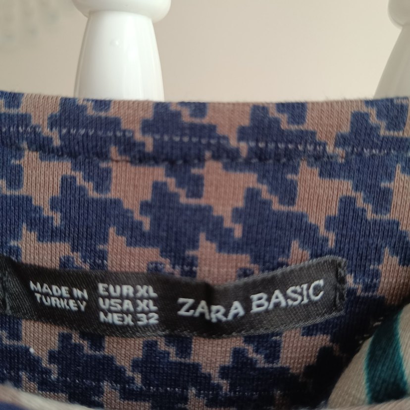 Desenli Uzun Kollu Bohem Kadın Tunik - Görsel 5