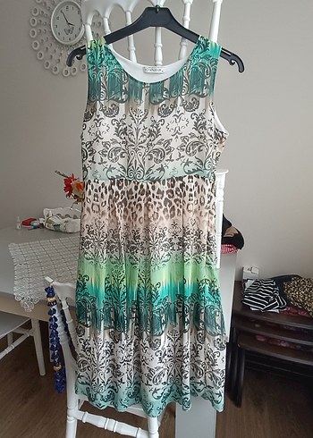 Bohem Çok Renkli Dantel Detaylı Mini Elbise - Görsel 5