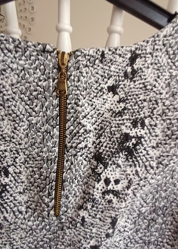 Gri Yılan Desenli harika mali var fakir Kollu Bluz - Görsel 4