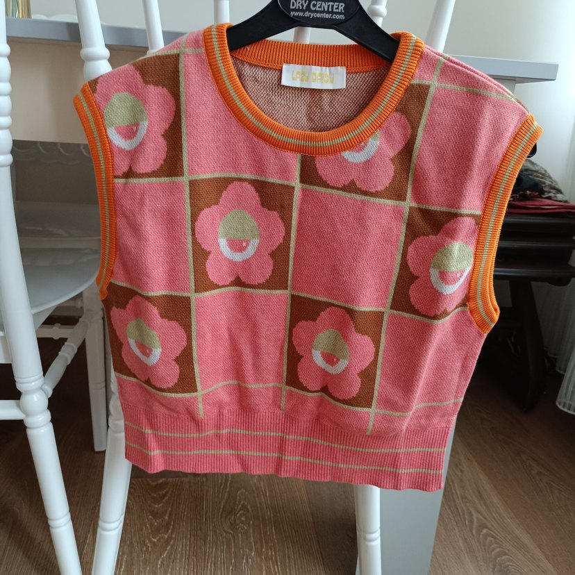 Çiçek Desenli Bohem Kadın şahane hakiki yun   Süveter - Görsel 2