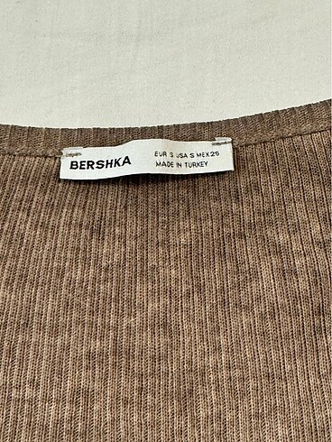 s Beden camel Renk bershka bluz