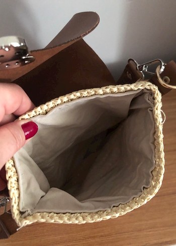 Bohem Tarz Örgü Kadın Çapraz Çanta - Görsel 3