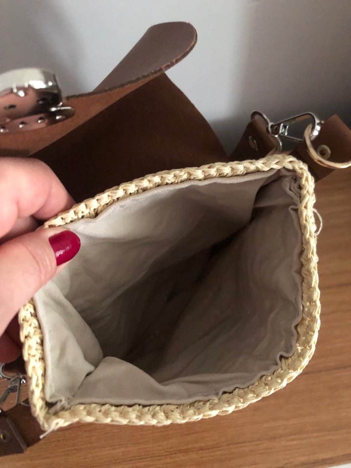 Bohem Tarz Örgü Kadın Çapraz Çanta - Görsel 3