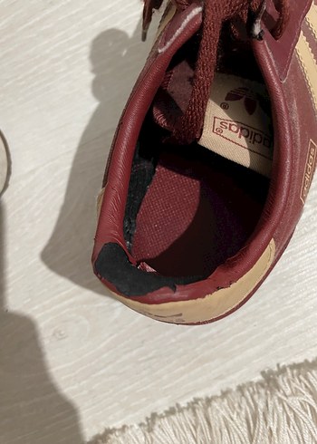 Bordo Adidas Süet Bağcıklı Günlük Spor Ayakkabı - Görsel 6