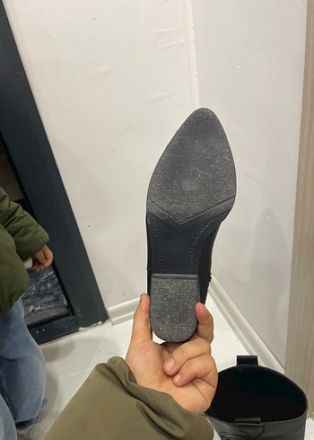 Siyah Deri Dizüstü Kadın Botlar - Görsel 6