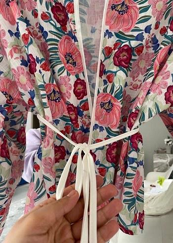 Çiçek Desenli Bohem Uzun Elbise - Görsel 4