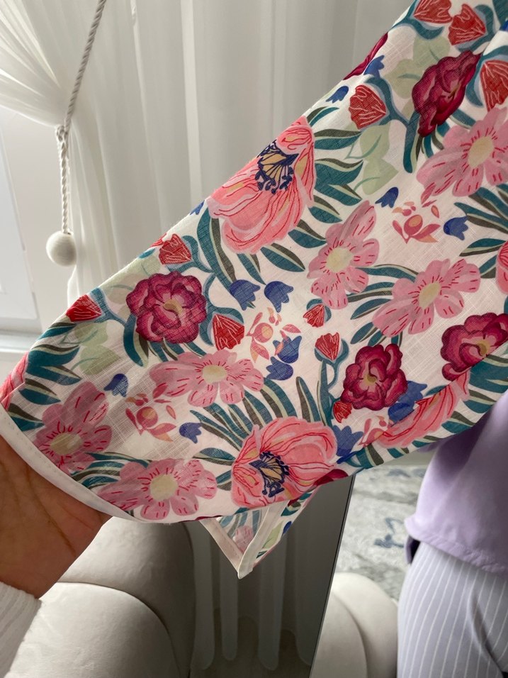 Çiçek Desenli Bohem Uzun Elbise - Görsel 2